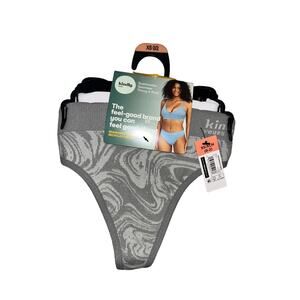 Kindly Yours 3-PACK Seamless Thongs Panties Women’s Size XS‎ (0-2)